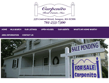 Tablet Screenshot of carpenitorealestate.com